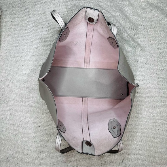 Tods Joy Tote Bag Large Purse Light nude pink beige leather - fair condition - Picture 11 of 16